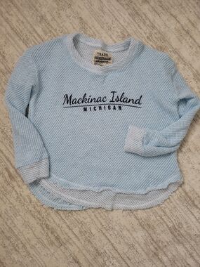 Heritage Light Blue "Mackinac Island" Knit Long Sleeve Pullover